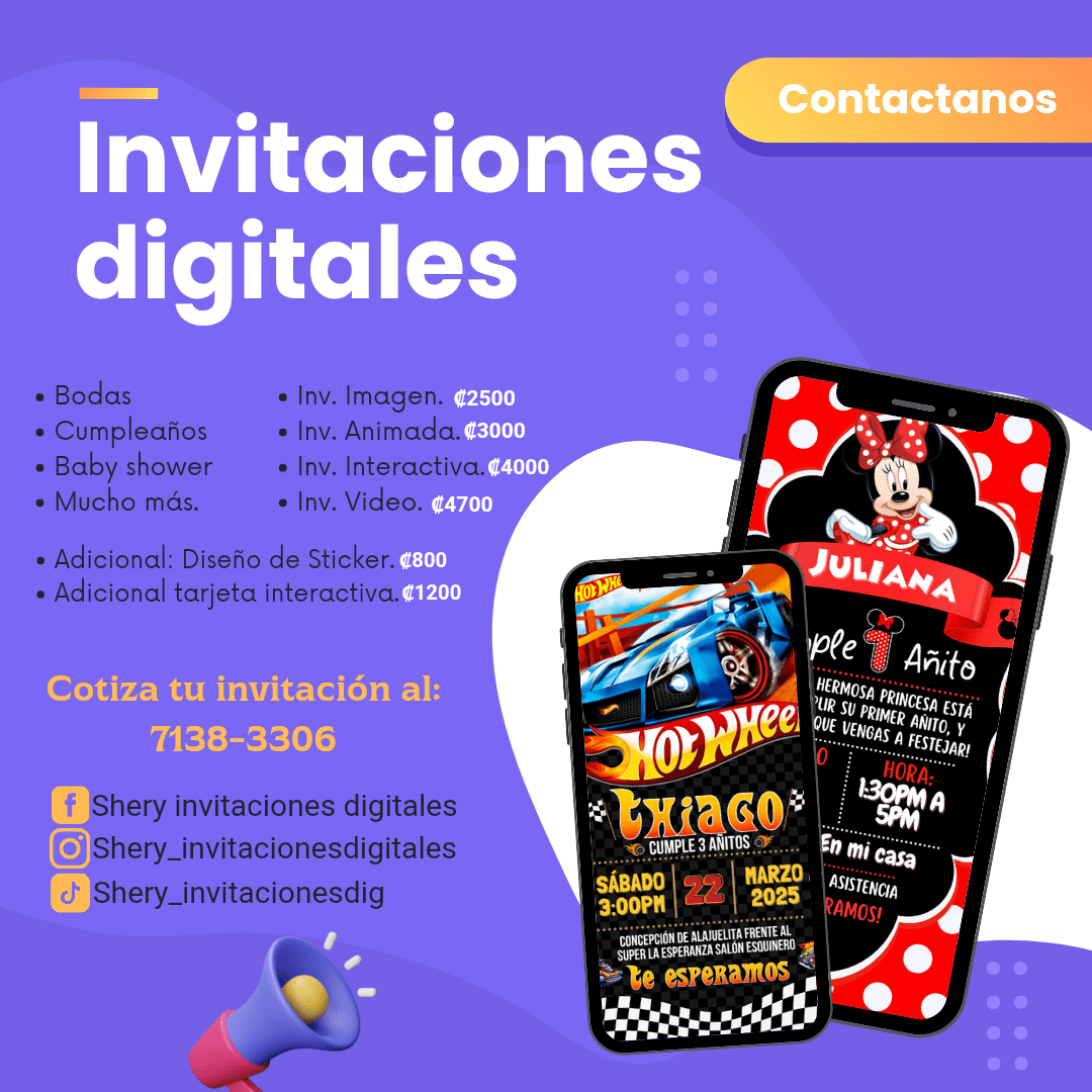 Shery Invitaciones Digitales | Detalles y Regalos